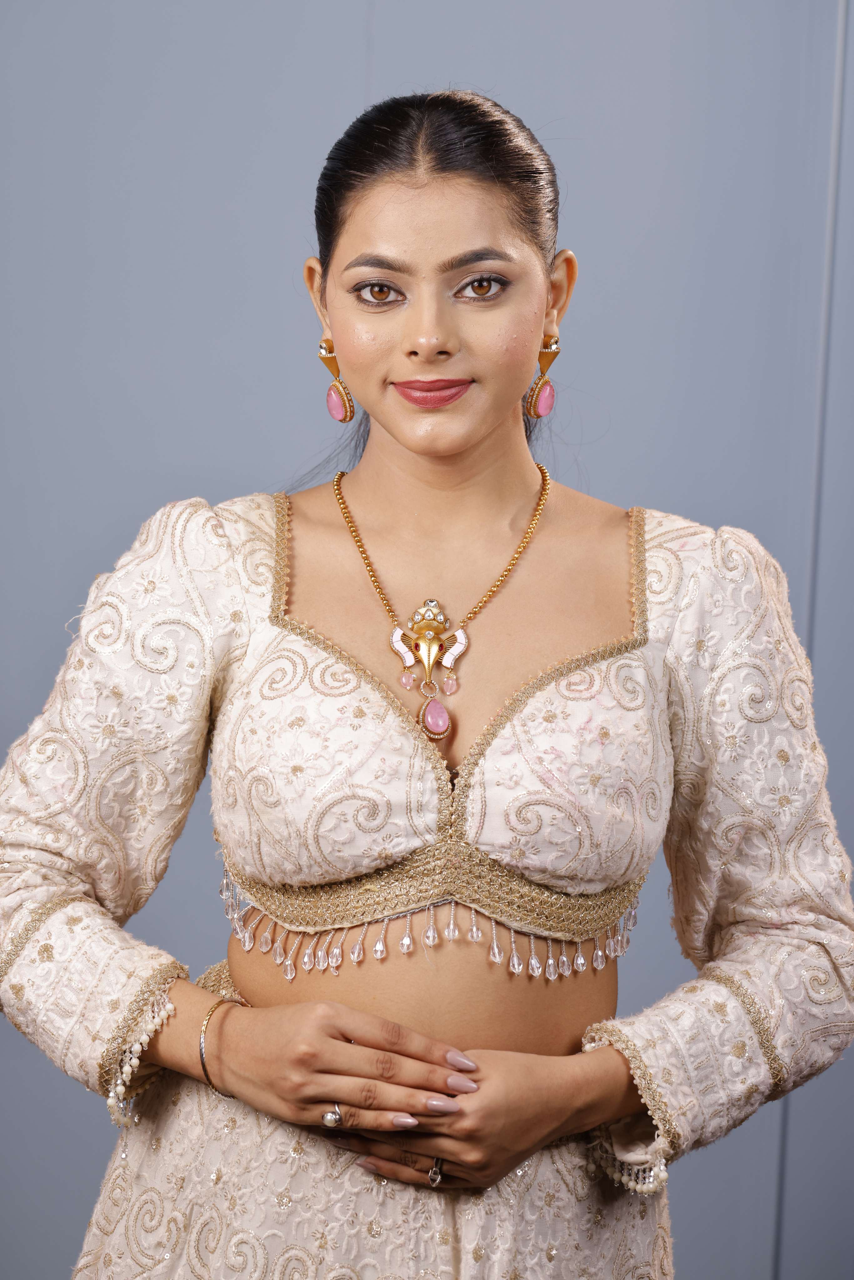 Pink GANESHA CHAIN PENDENT Set