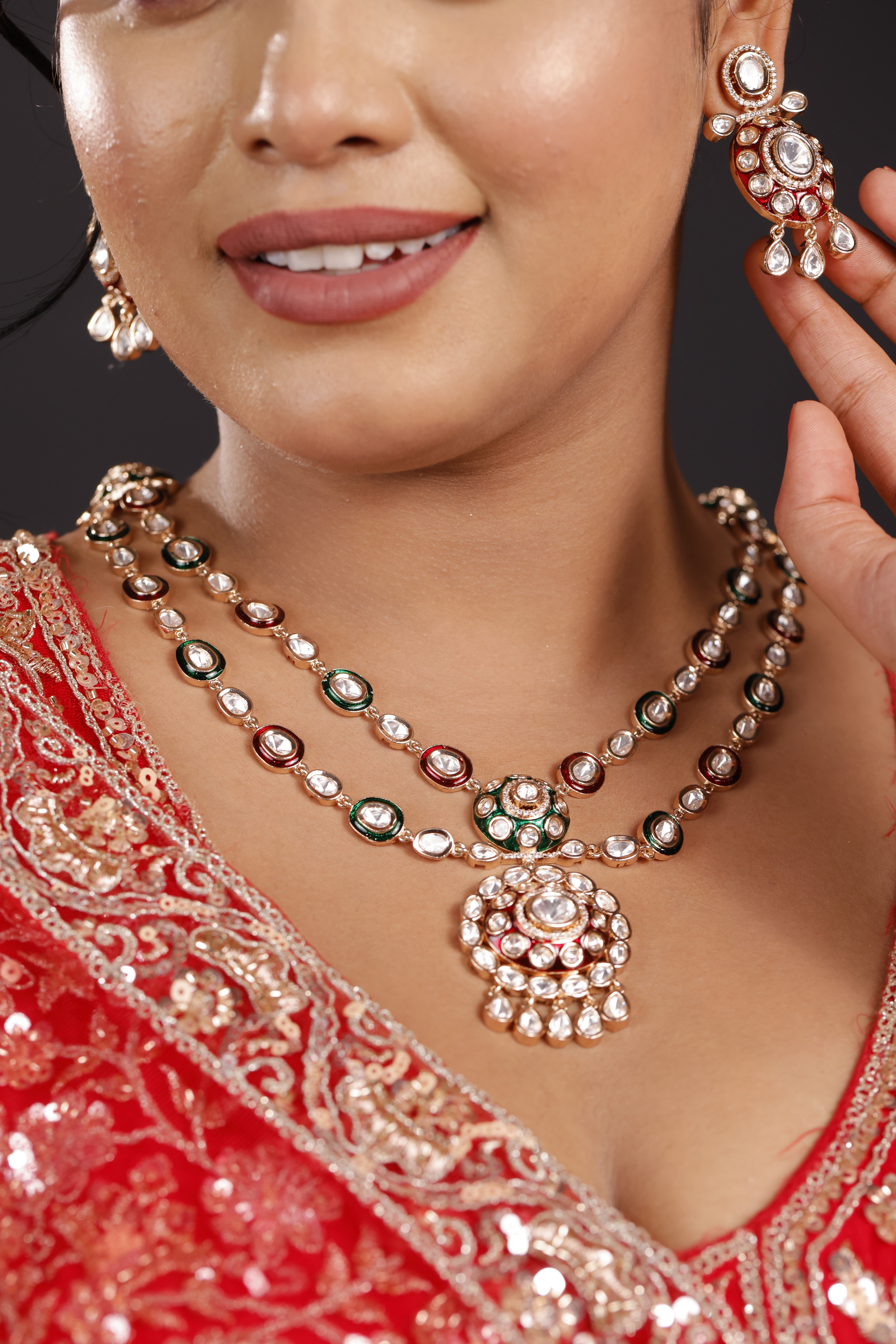 Premimum Moissanite Necklace Set