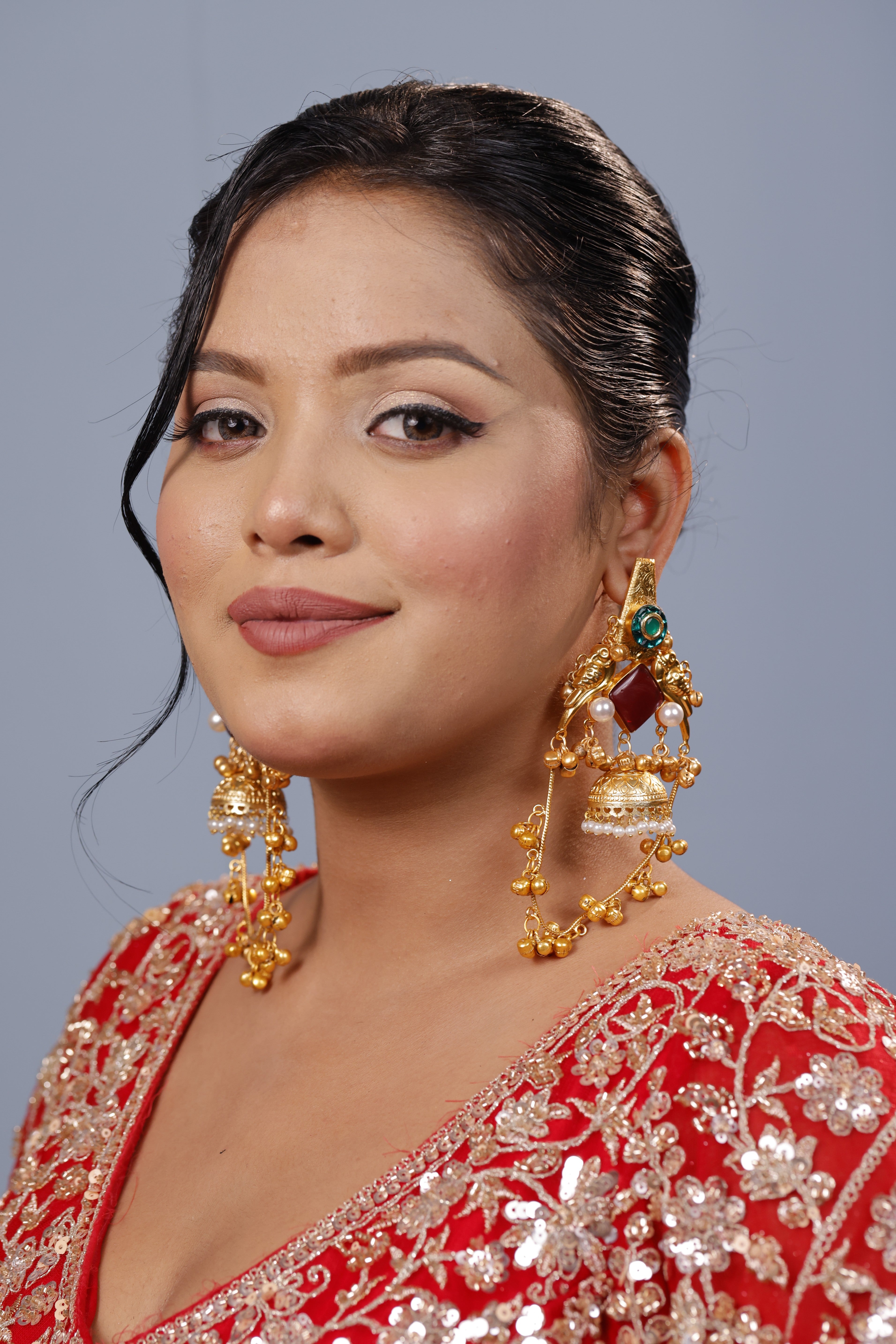 Gold Plated kashmiri Earrings