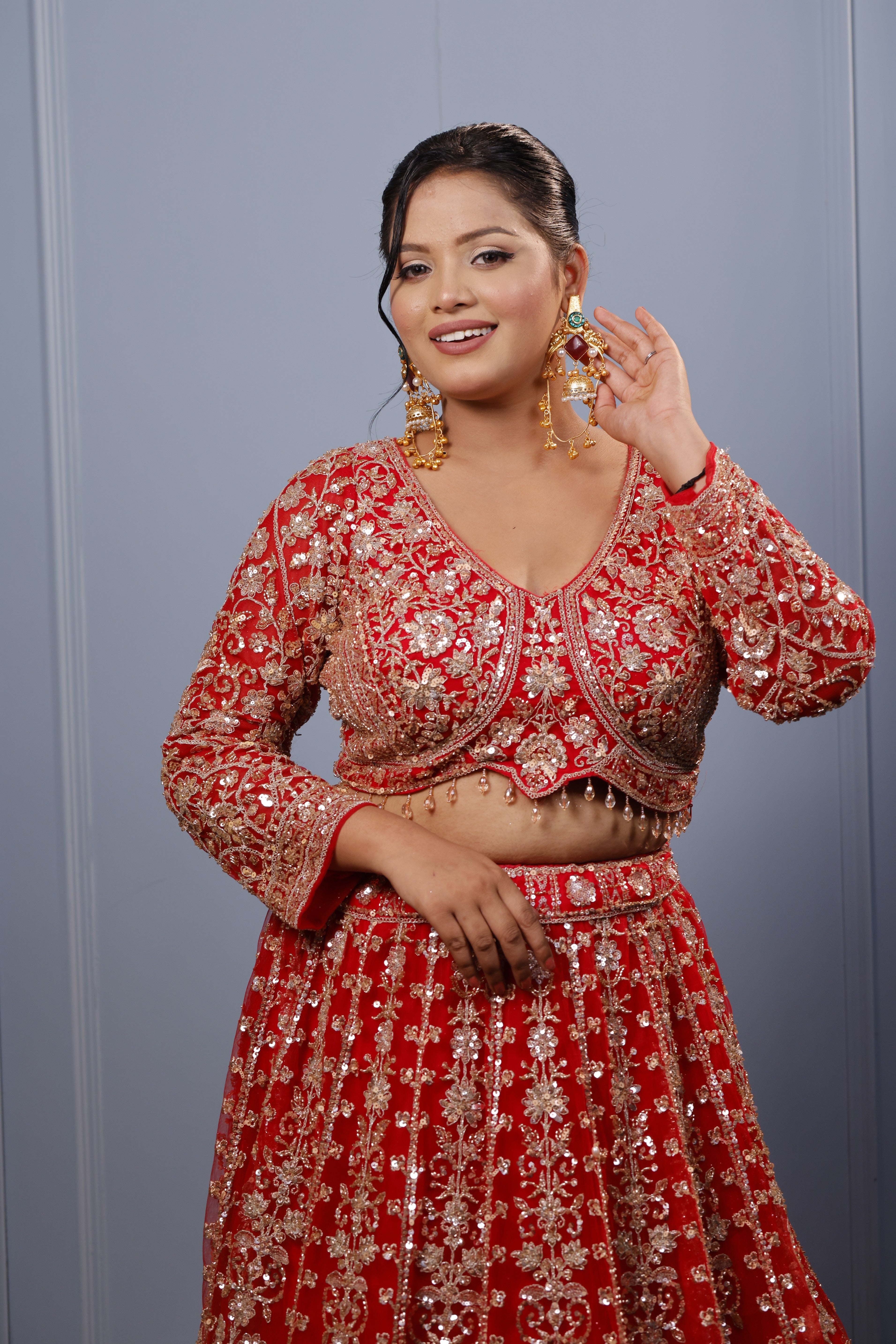 Gold Plated kashmiri Earrings